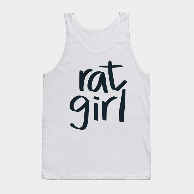 Rat Girl - black Tank Top by Krumla